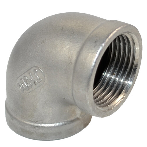 1"  NPT Female Threaded Elbow 90 Degree Stainless Steel 304 Pipe Fitting