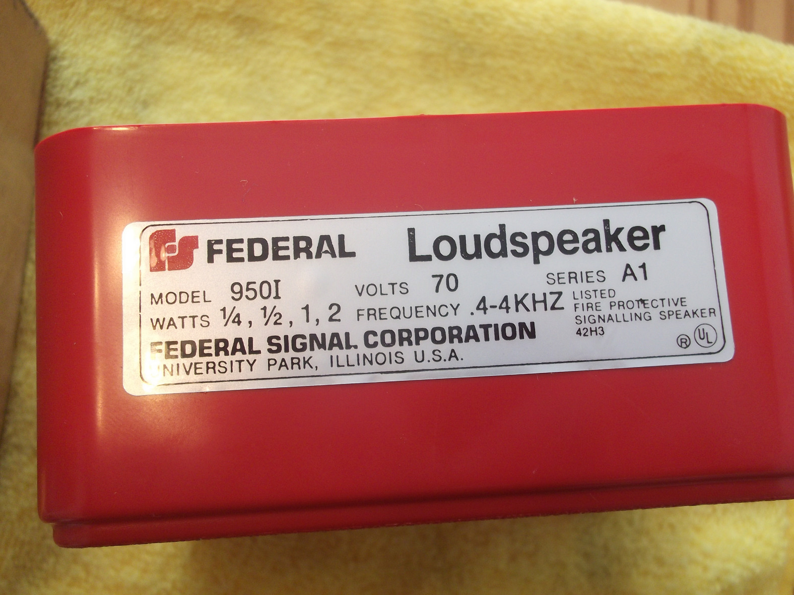 FEDERAL SIGNAL LOUDSPEAKER 950I-70R NEW 2EA LOT FREE SHIPPING