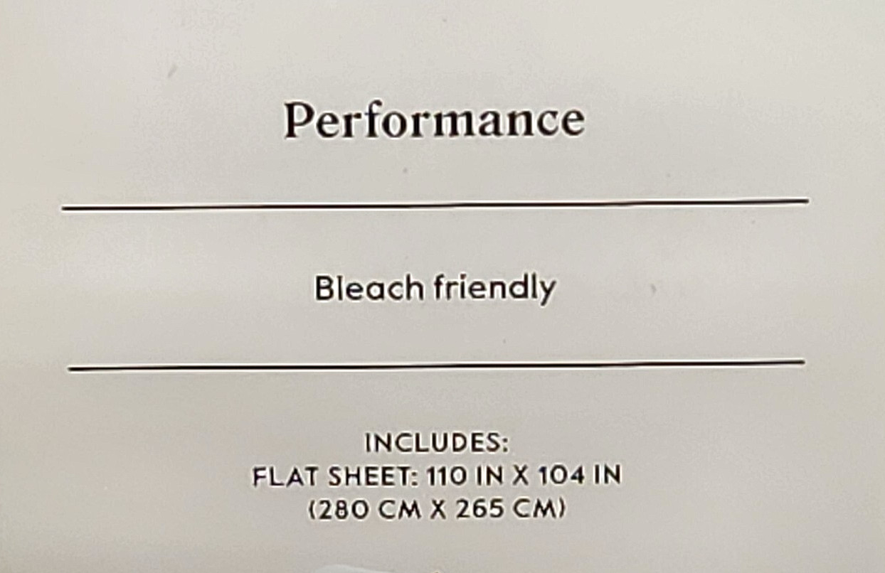 Threshold King Size 400 Thread Count Performance Flat Sheet - White