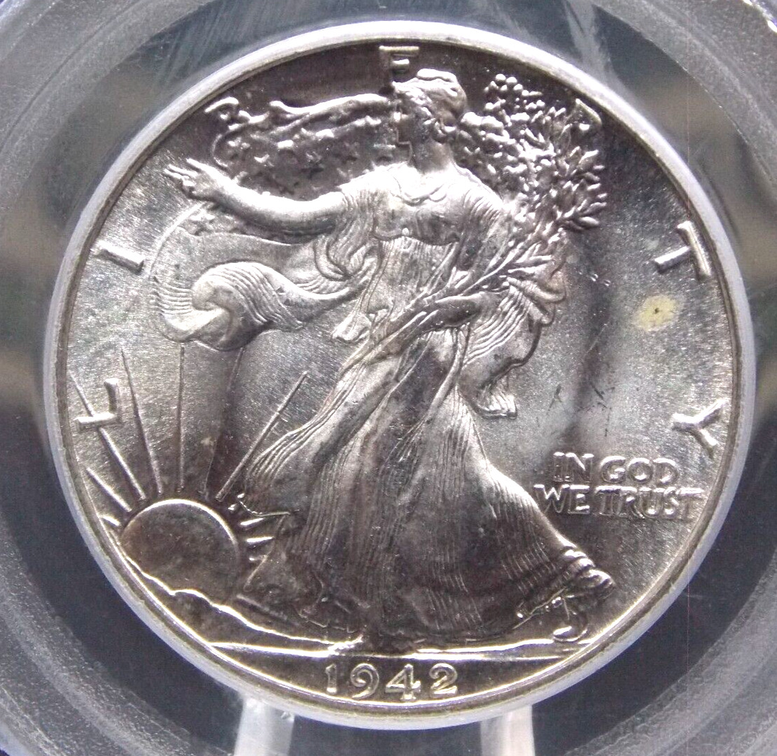 1942 "P" Walking Liberty SILVER Half Dollar 50c PCGS MS64 #380 BU Unc ECC&C, Inc