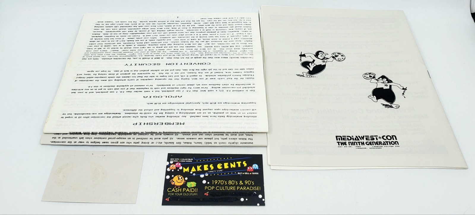1989 MediaWest Con Program Book Star Trek Convention. Lansing MI. - READ!