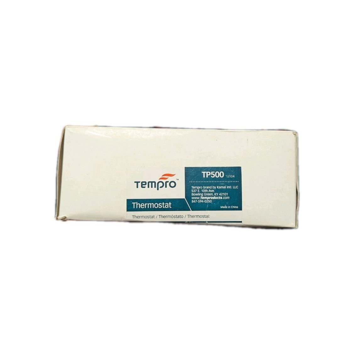 Tempro TP500 Line Voltage 30F- 110F Fixed Bulb Steel Housing SPDT Thermostat