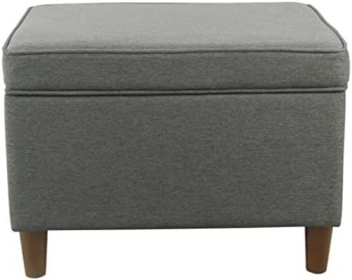 HomePop 24" Storage Ottoman, Gray (K7732-F2281-V), Large