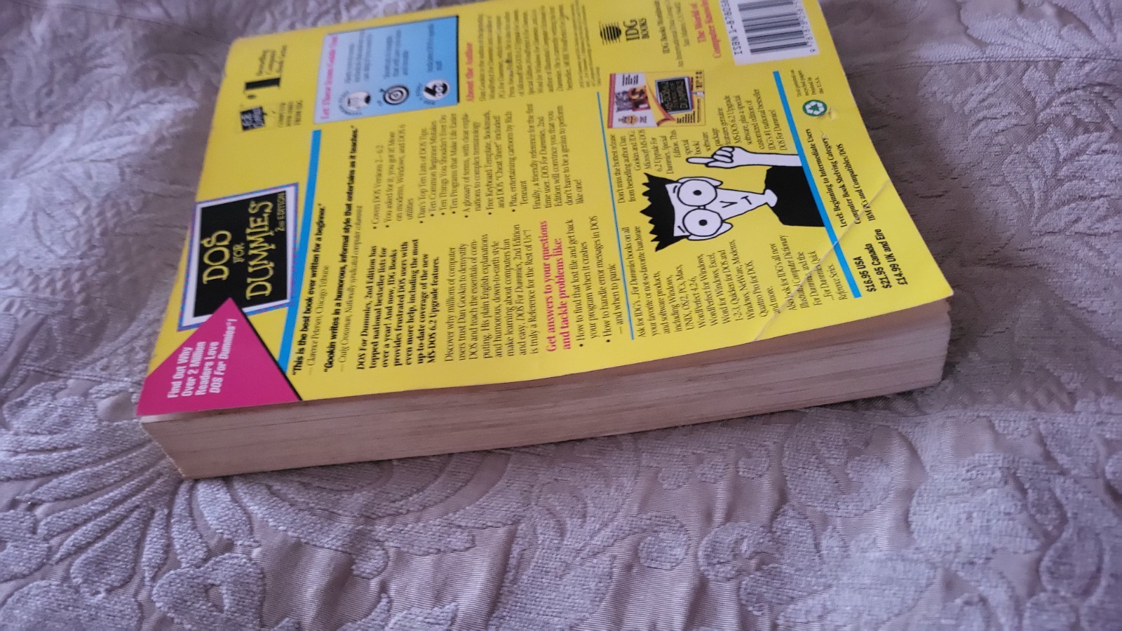 DOS for Dummies 2nd Edition Computer Book Reference Guide Dan Gookin