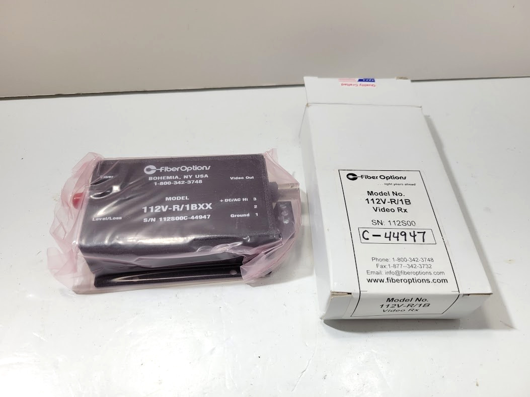 Fiber Options 111V-T/1B Video Tx