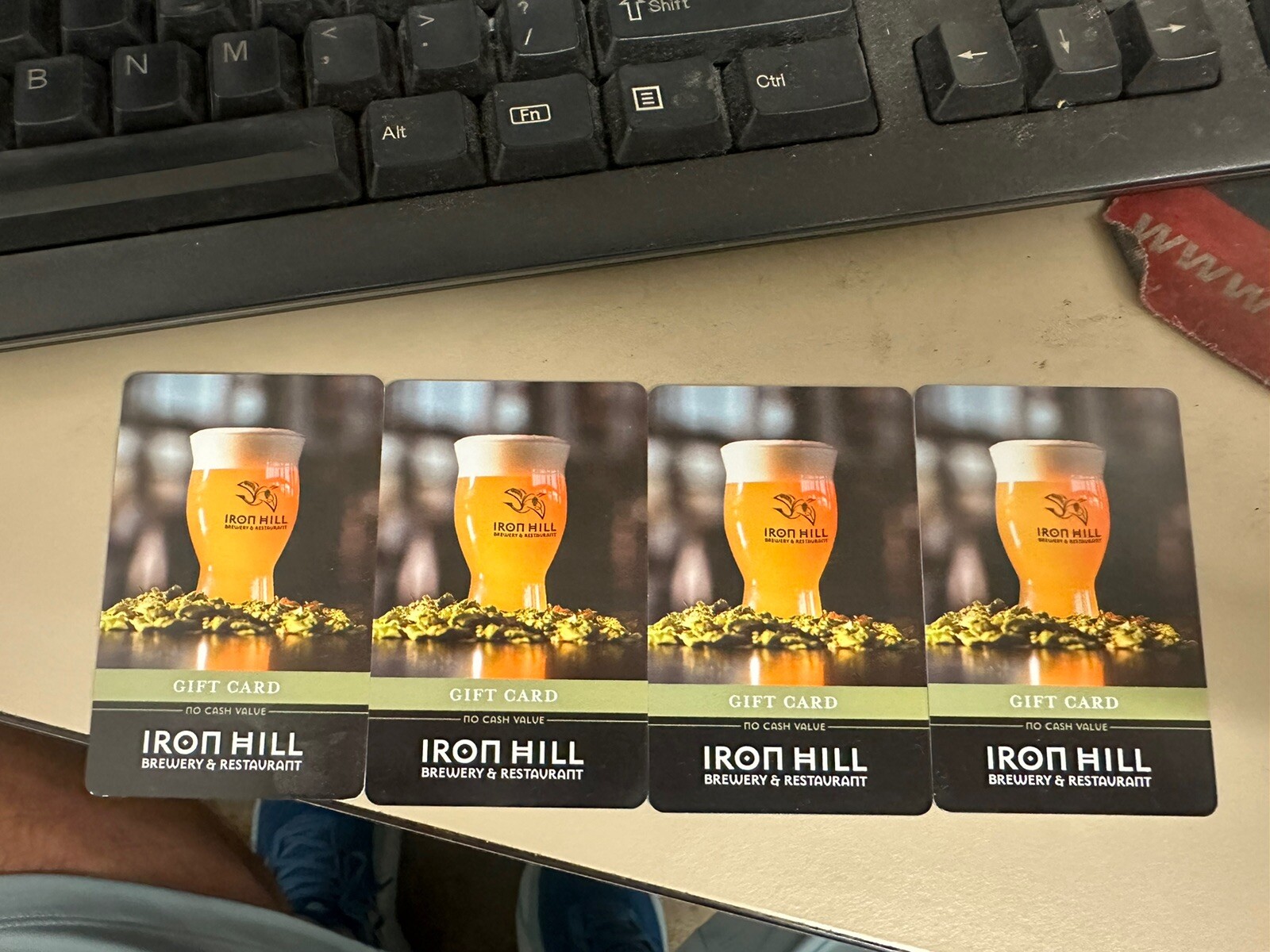 IRON HILL BREWERY $25 Gift card Restaurant 4 of them $100