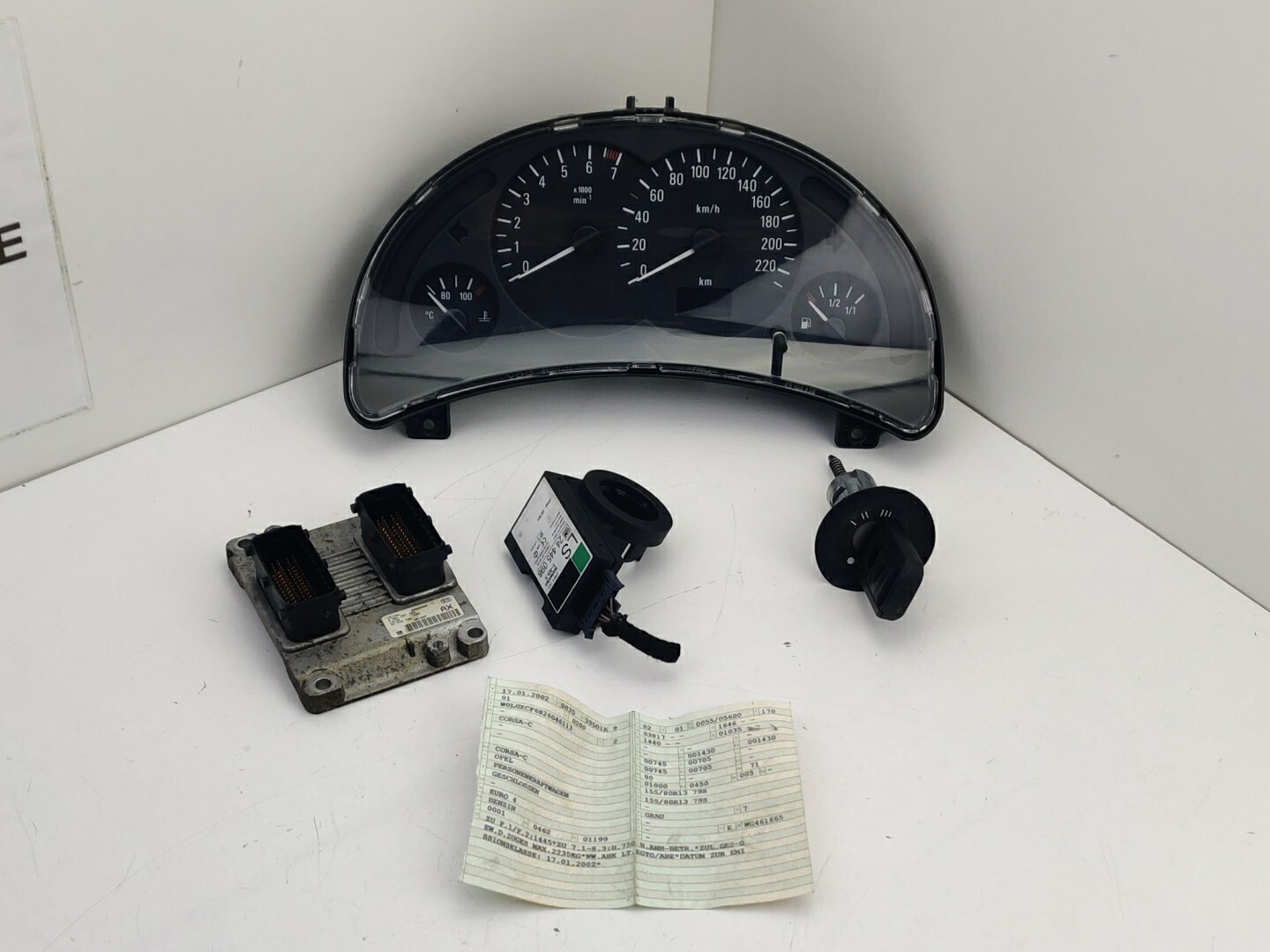 ECU with speedometer OPEL CORSA 1.2 24443796AX 0261207423 💯🎬