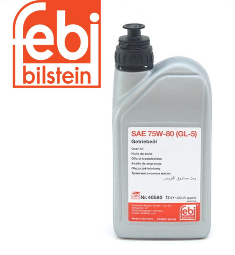 Gearbox Fluid - MTF-LT-2 - SAE 75W-80 (1 Liter) 40580 for BMW - FEBI