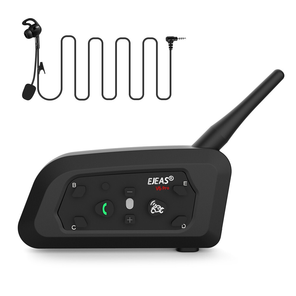 Referee Communication Headset Motorcycle Bluetooth Intercom Interphone V6C