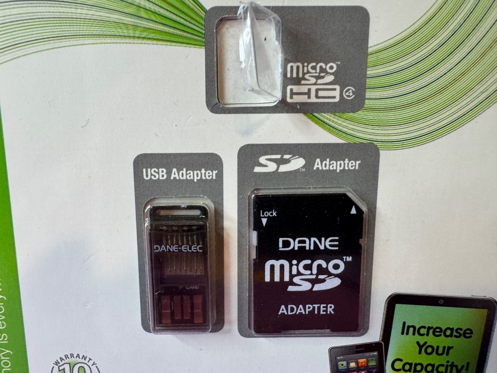 DANE USB ADAPTER/ MICRO SD ADAPTER. No Micro card. Adapters only