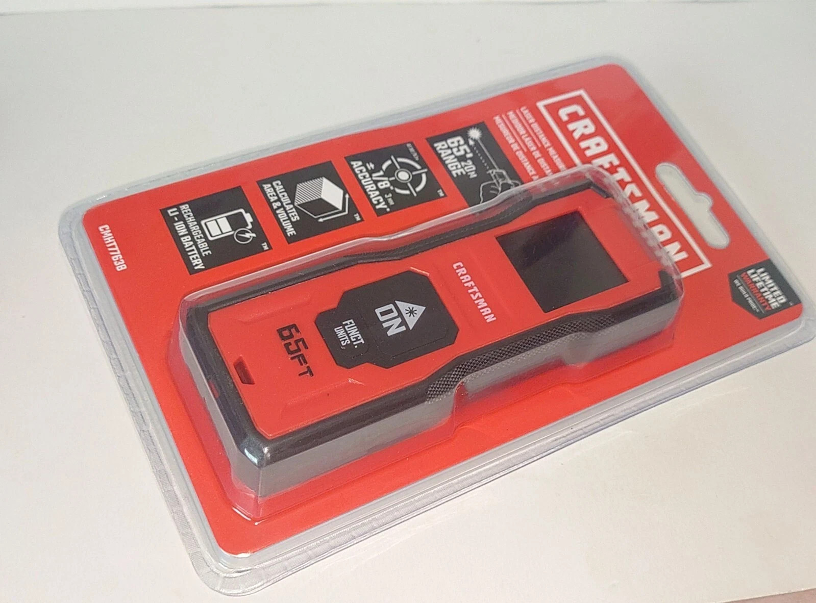 Craftsman Laser Distance Measurer 65'/20 M Range CMHT77638
