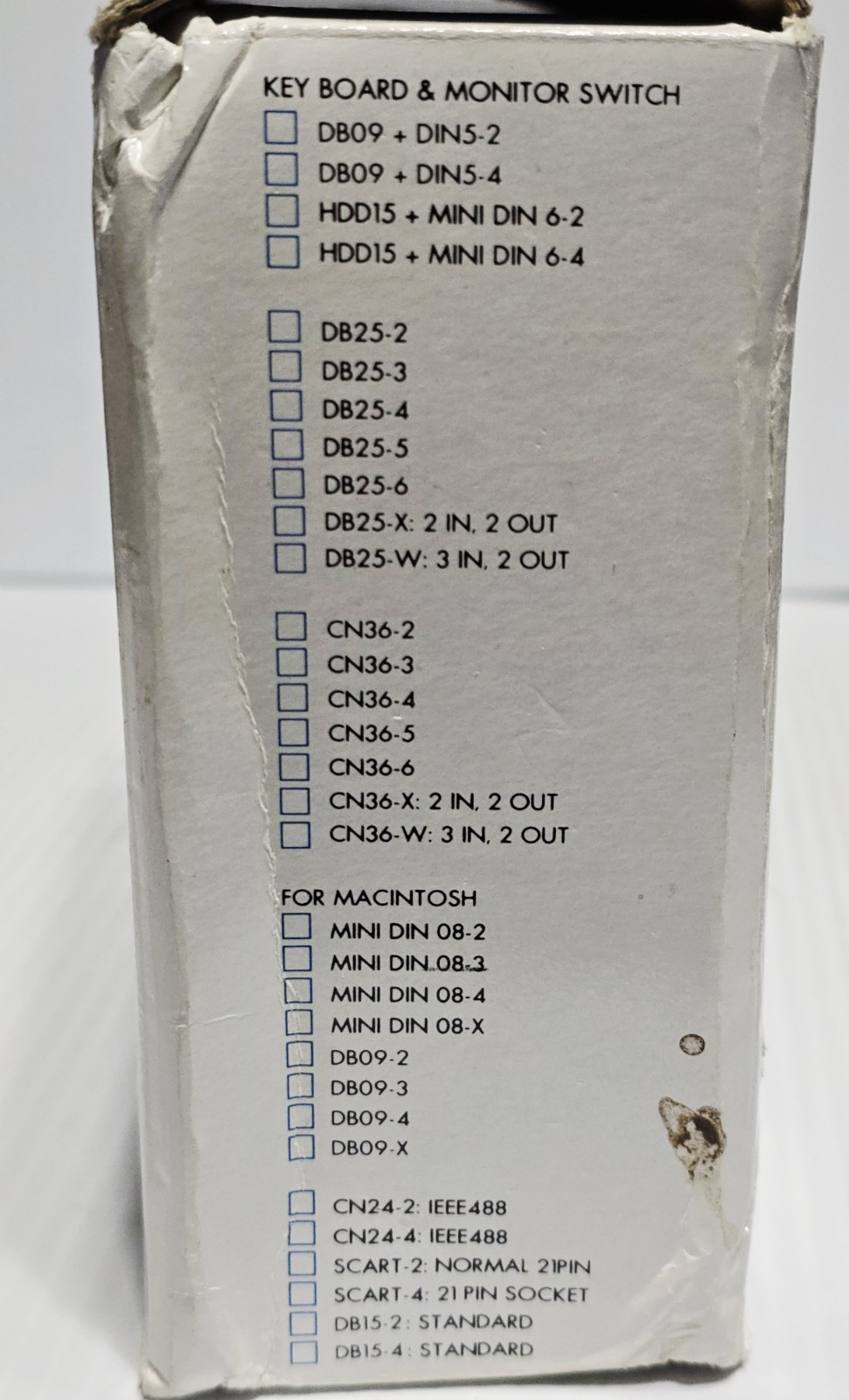 Manual DB-25 A/B Data Switch Box - Parallel Port Selector -Power-Free, Untested