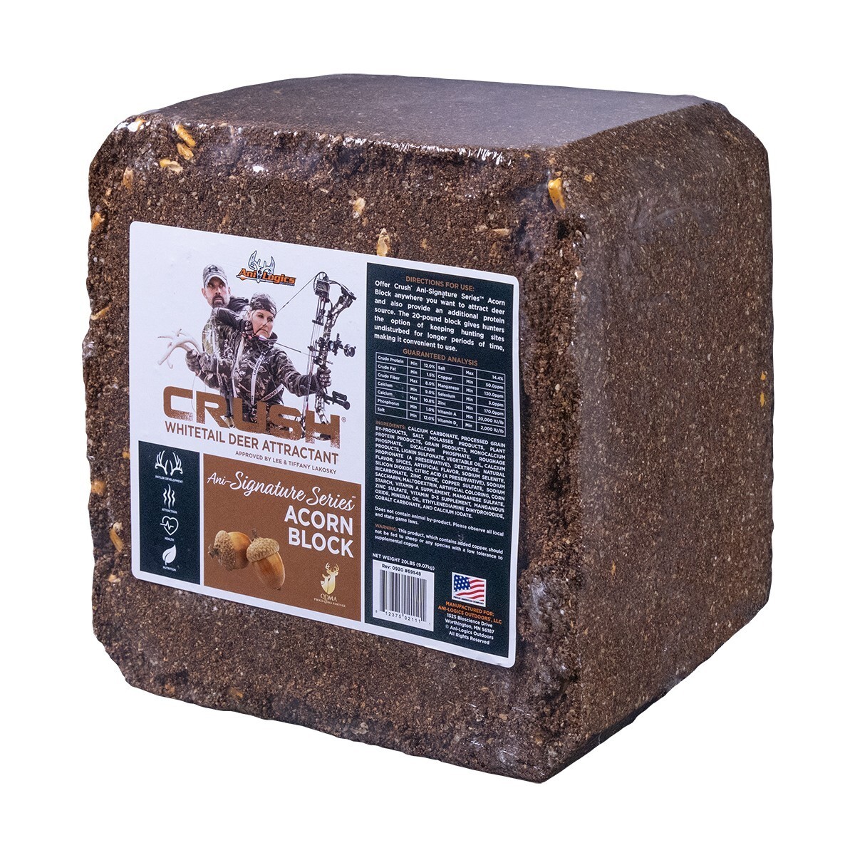 Ani-Logics Outdoors Crush Acorn Block 20lb 42002