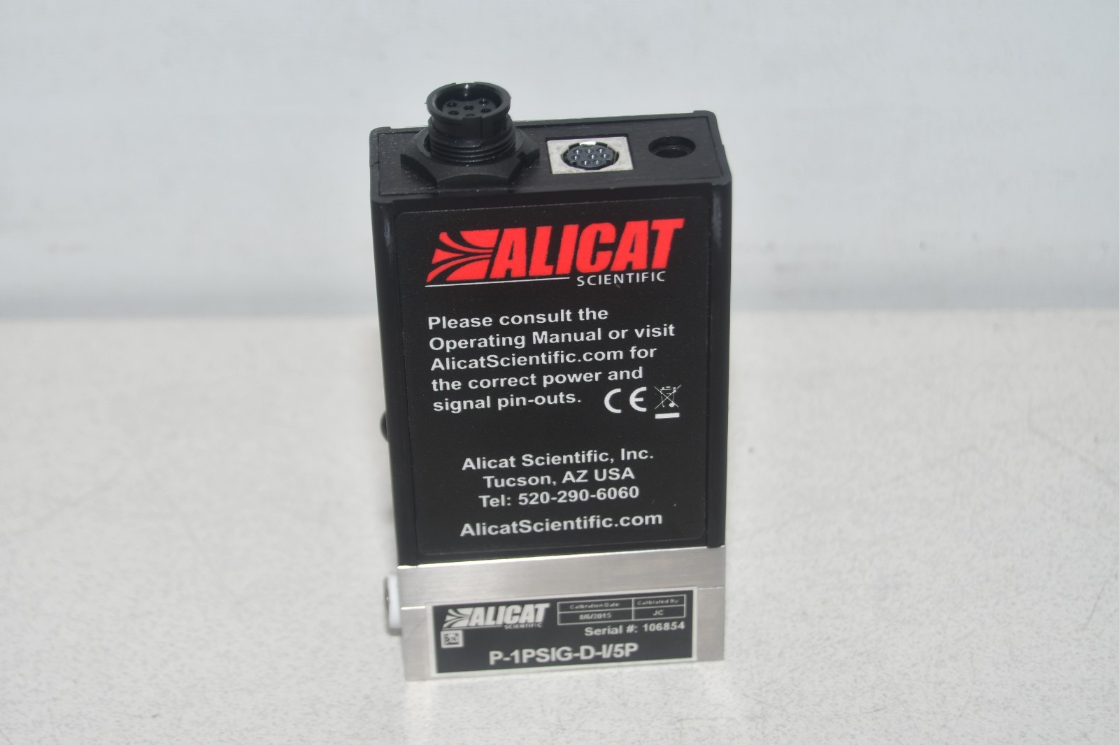 ^ Alicat P-1PSIG-D-I/5P Flow Controller #X8347