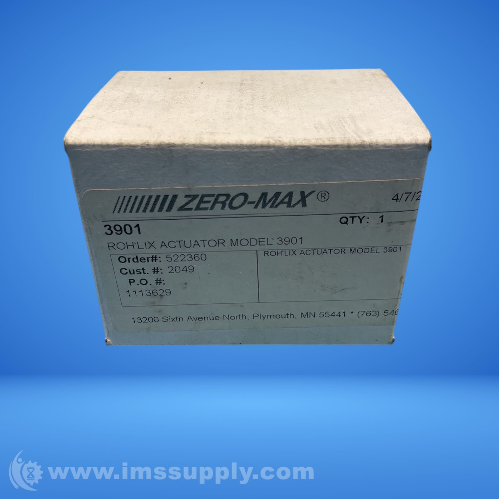 Zero Max 3901 Rohlix Actuator FNOB