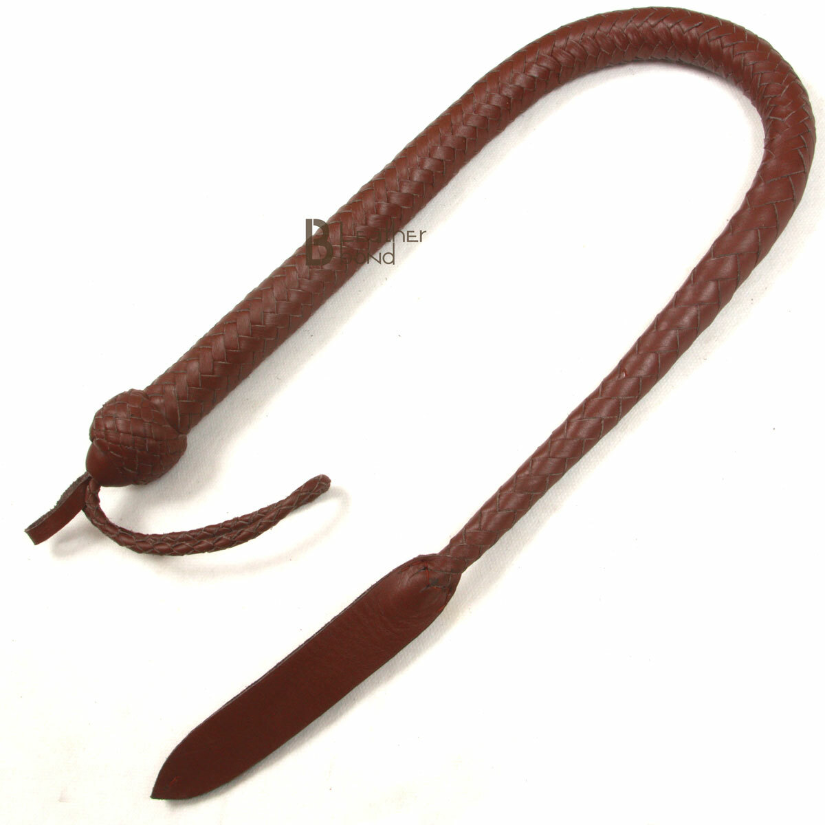 Bull Whip 3 Feet 16 Strands Cow Hide Real Leather Dragon Tail Bullwhip  Brown