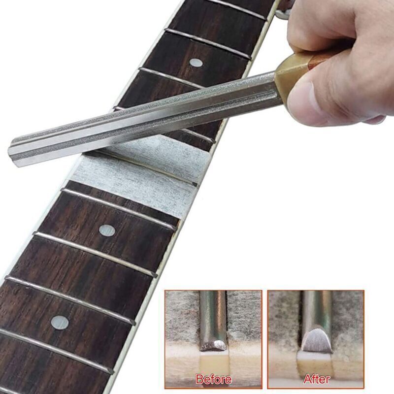 Guitar Fret Crowning File Fretboard Diamond Coating Repairing Dressing Tool