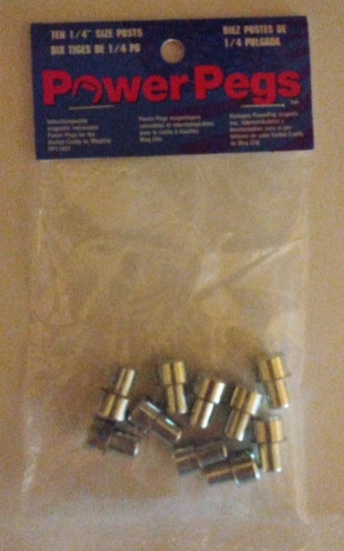 Magclip 1/4" power pegs, 10 pack
