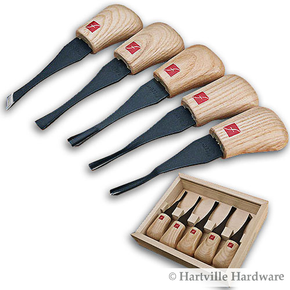 Flexcut #FR310 5-Piece Starter Palm Carving Tool Set