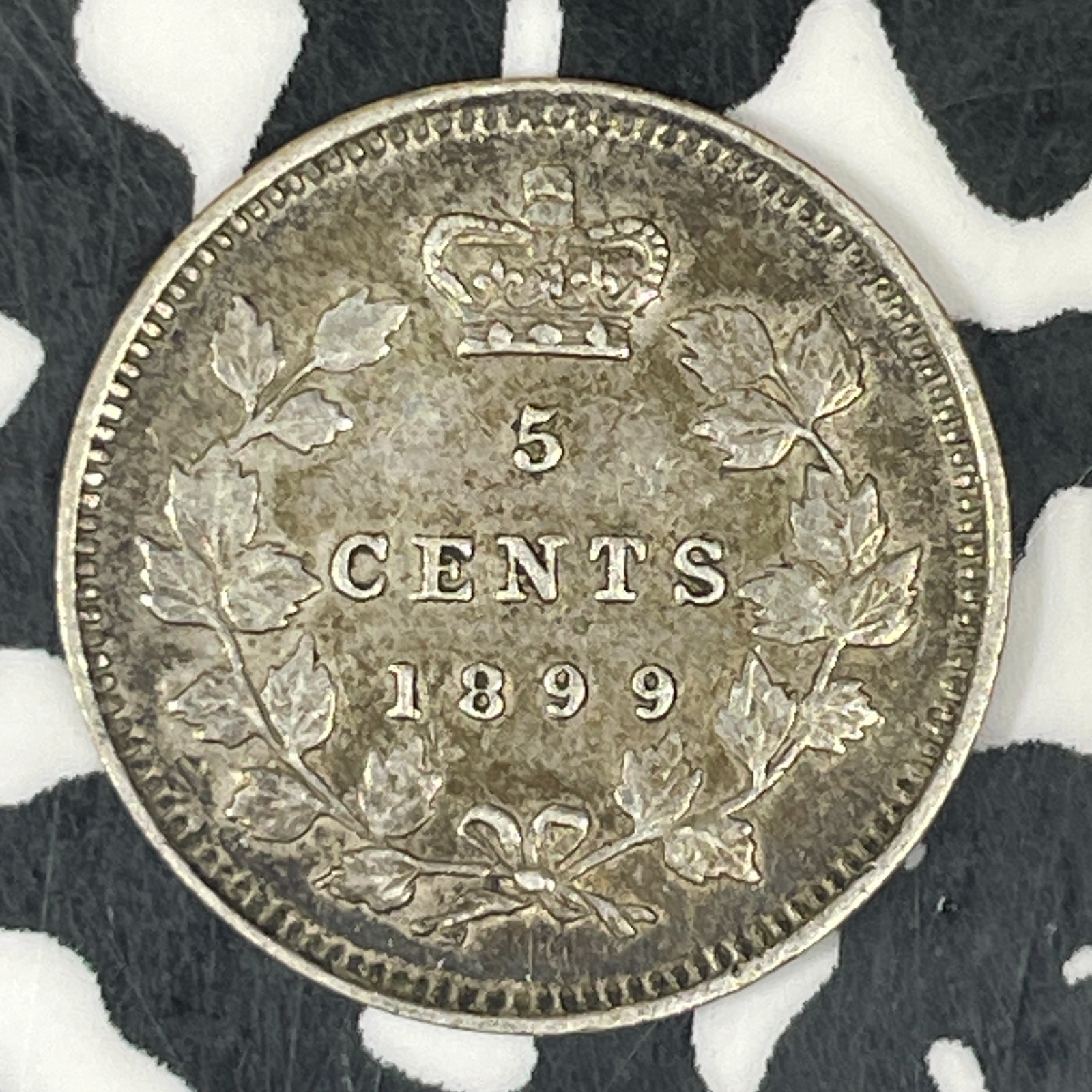 1899 Canada 5 Cents Lot#C8554 Silver! Nice!