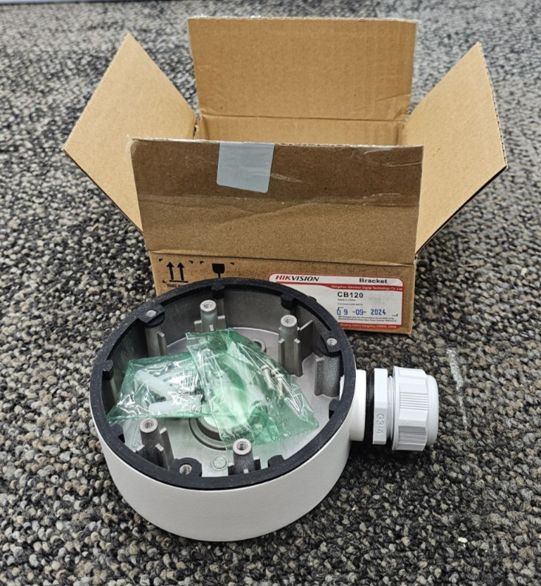 HIKVISION CB120 Conduit Base Junction Box Wall Mount Bracket DS-1280ZJ-DM46