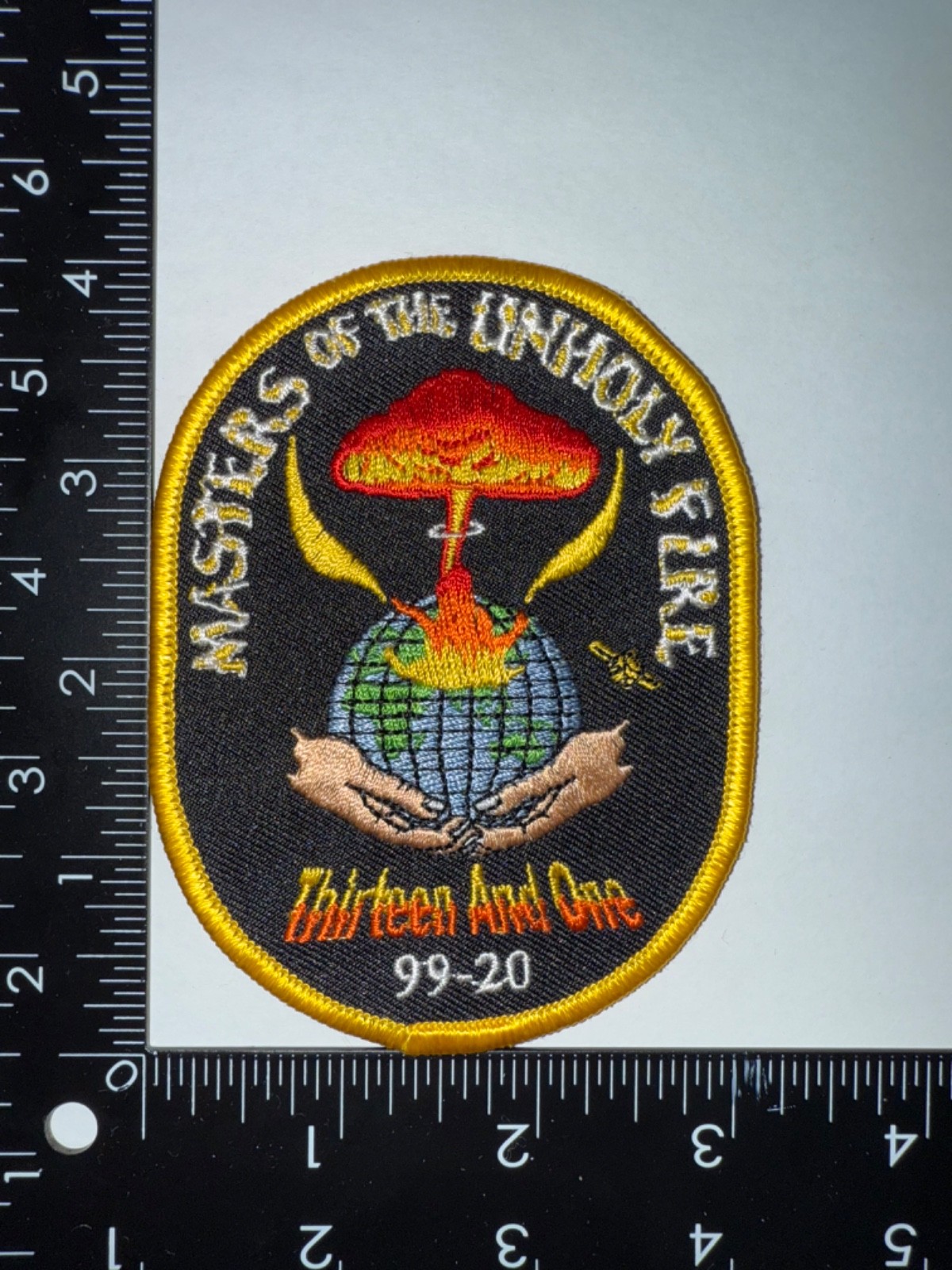 Masters of The Unholy Fire Thirteen One 99-20 Military (?) Fire Patch Obsolete