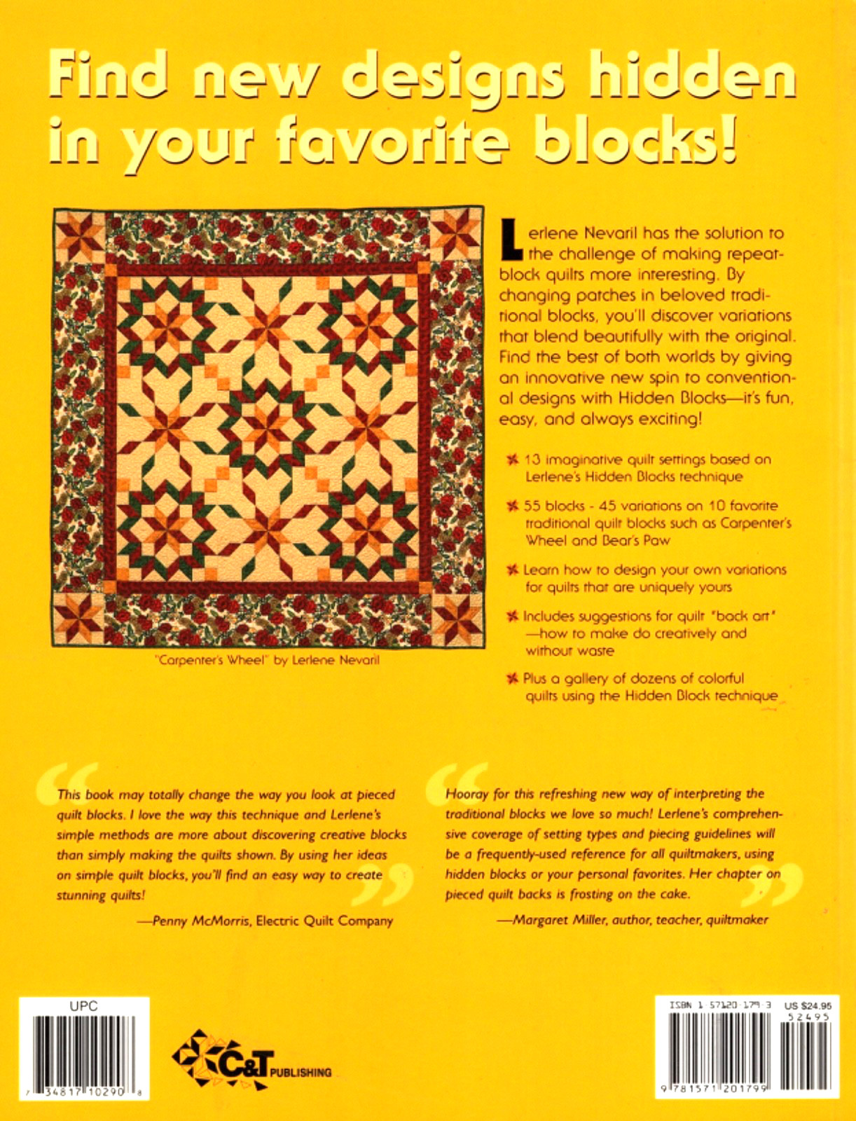 HIDDEN BLOCK QUILTS by Lerlene Nevaril, Quilt Patterns