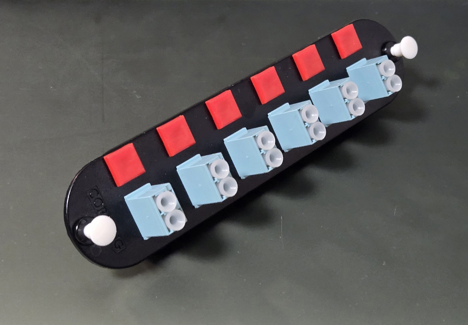Corning CCH-CP12-E4 Patch Panel,6 LC Duplex 10Gig Aqua OM3/OM4 Adapters Open Box