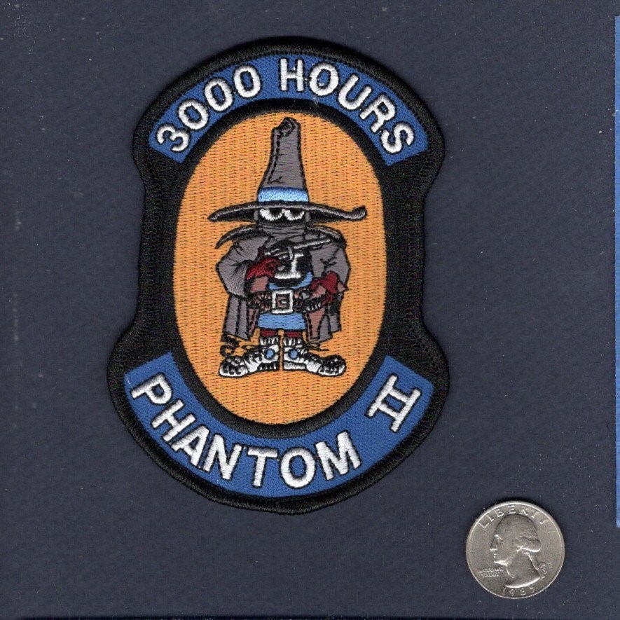 F-4 PHANTOM 3000 Flight Hours USAF ANG USMC US NAVY Squadron Patch