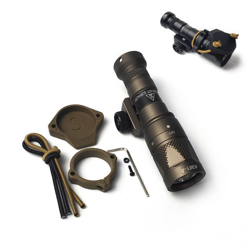 Tactical Flashlight For M300V IR LED Light With Flashlight Cap Protection Cover