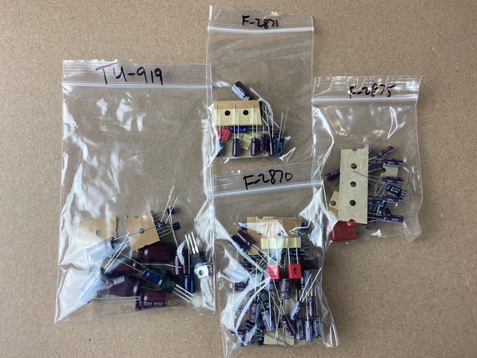 Sansui TU-919 COMPLETE Rebuild Kit Tuner Recap Set All Capacitors