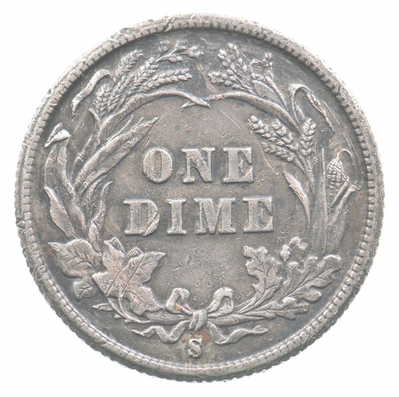 1892-S Barber Dime *7511