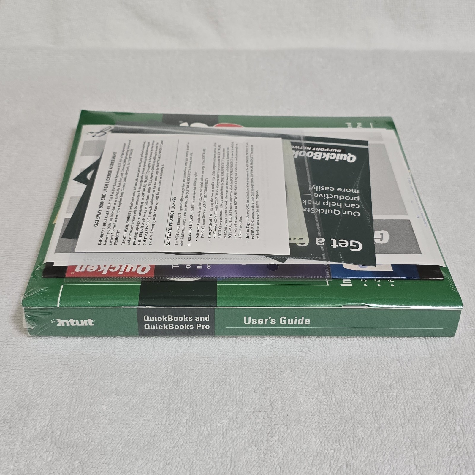 VTG QuickBooks 2000 Intuit Gateway 2000 Sealed User Guide + Software CD NOS READ