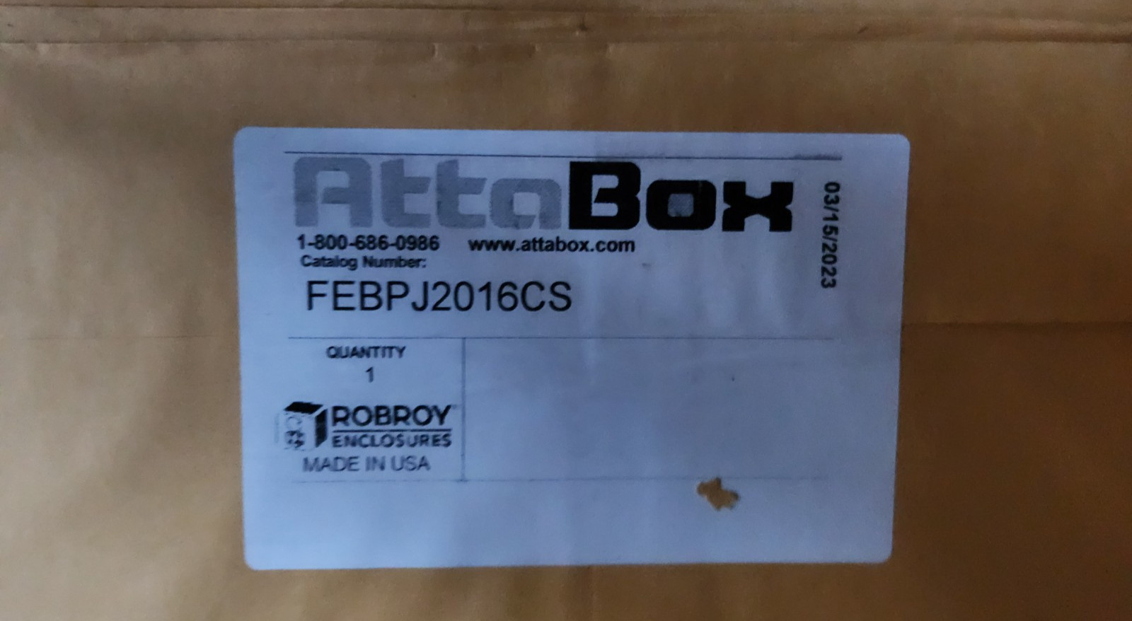 Attabox FEBPJ2016CS Back Panel