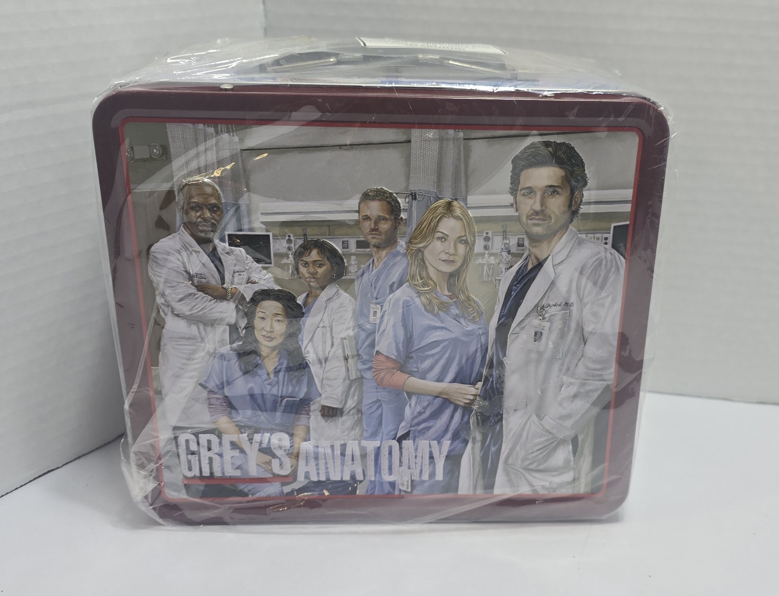 Grey's Anatomy Cast Metal Tin Lunch Box Tote | 8 x 7 x 4 Inches