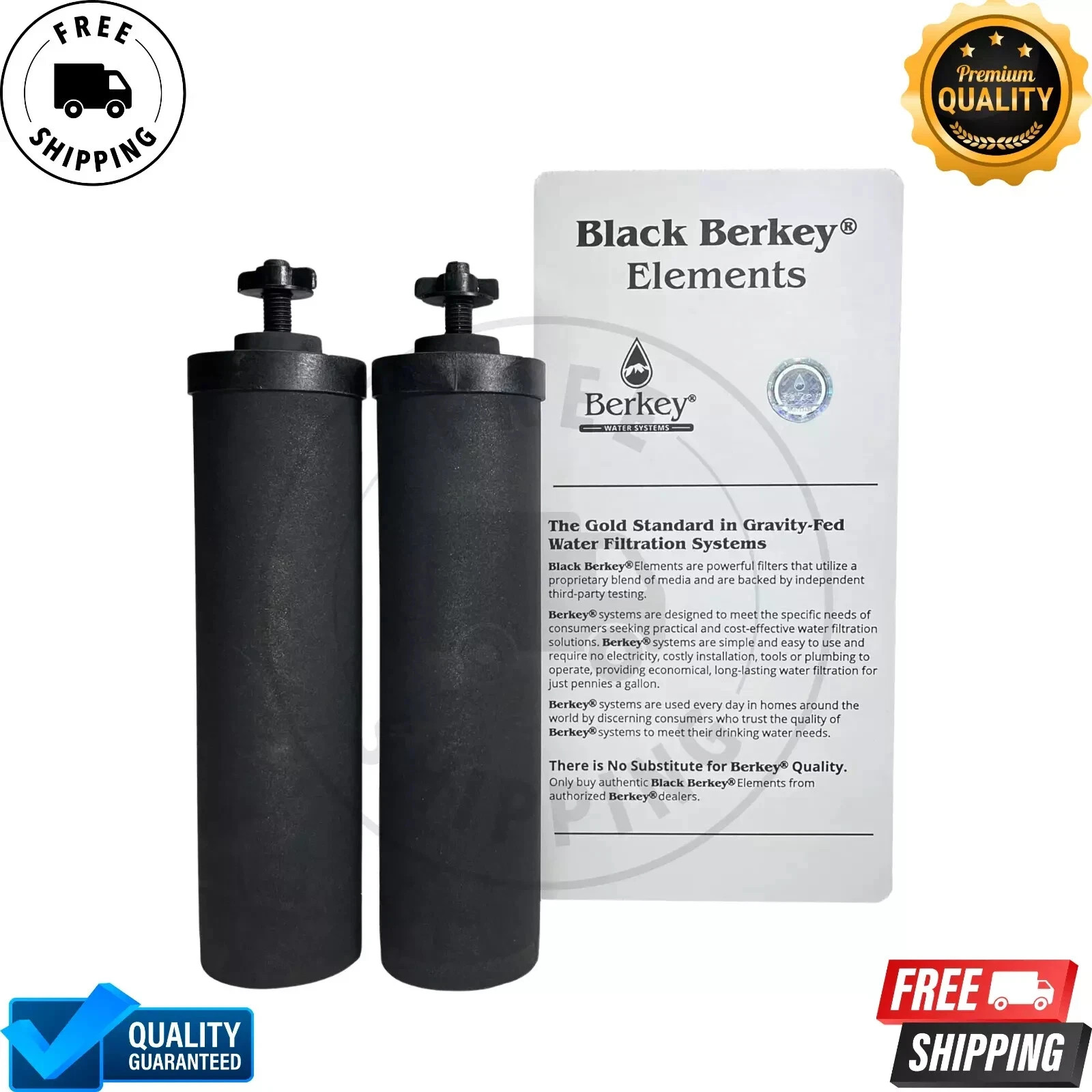 Berkey Authentic Black BB9-2 Water replacement Filters For Berkey Water System