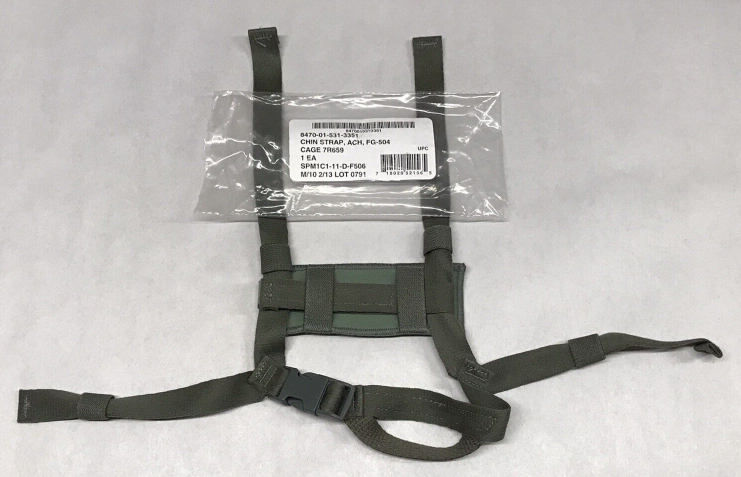 ACH ACU Chin Strap Foliage Green USGI NOS Lions Services