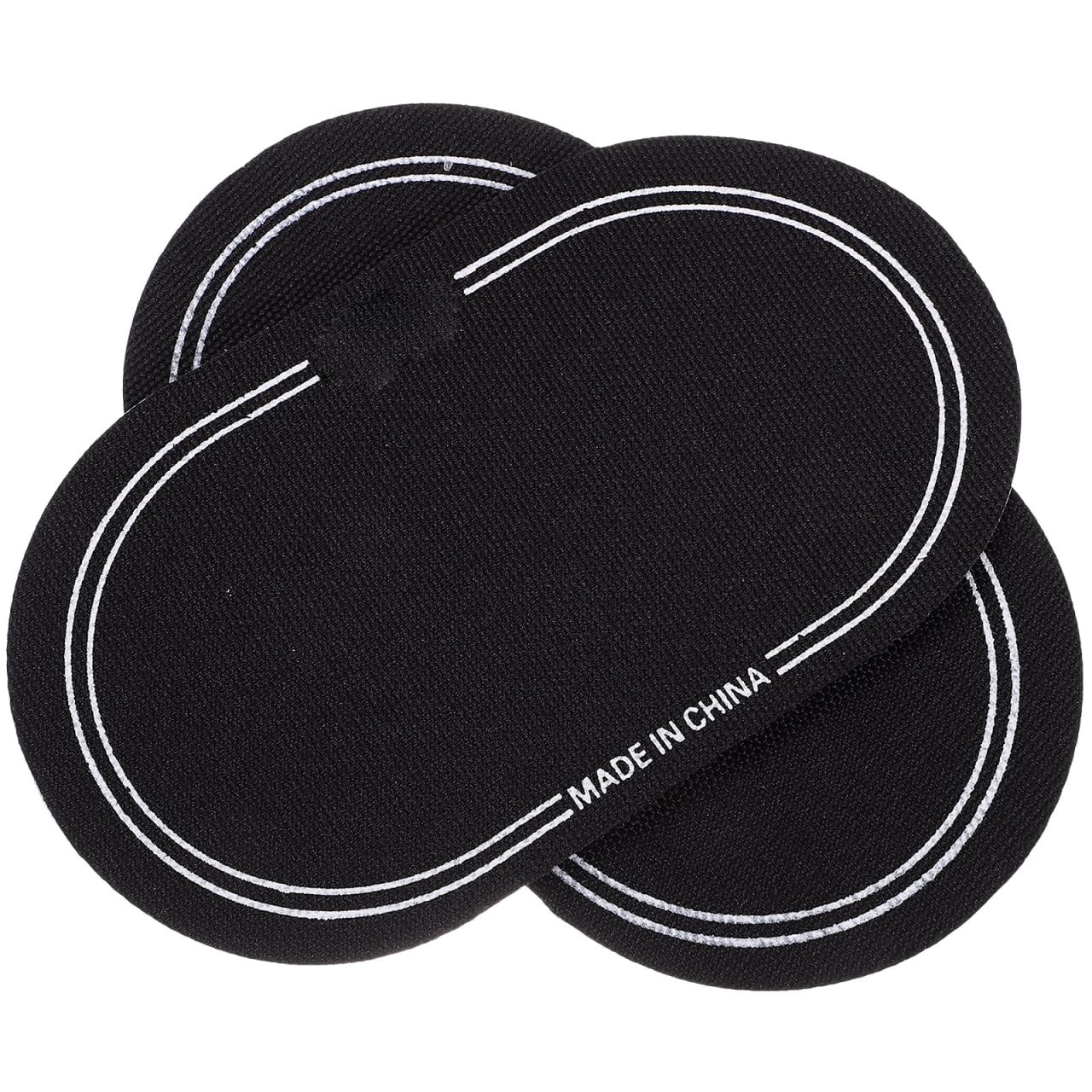 Vaguelly Bass Drum Pedal Dampening Patches Self-Adhesive 15.6X9X.01CM, Black