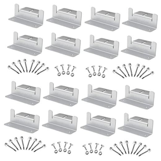 16 Units per Set Solar Panel Mounting Z Brackets - Solar Panel Mounting