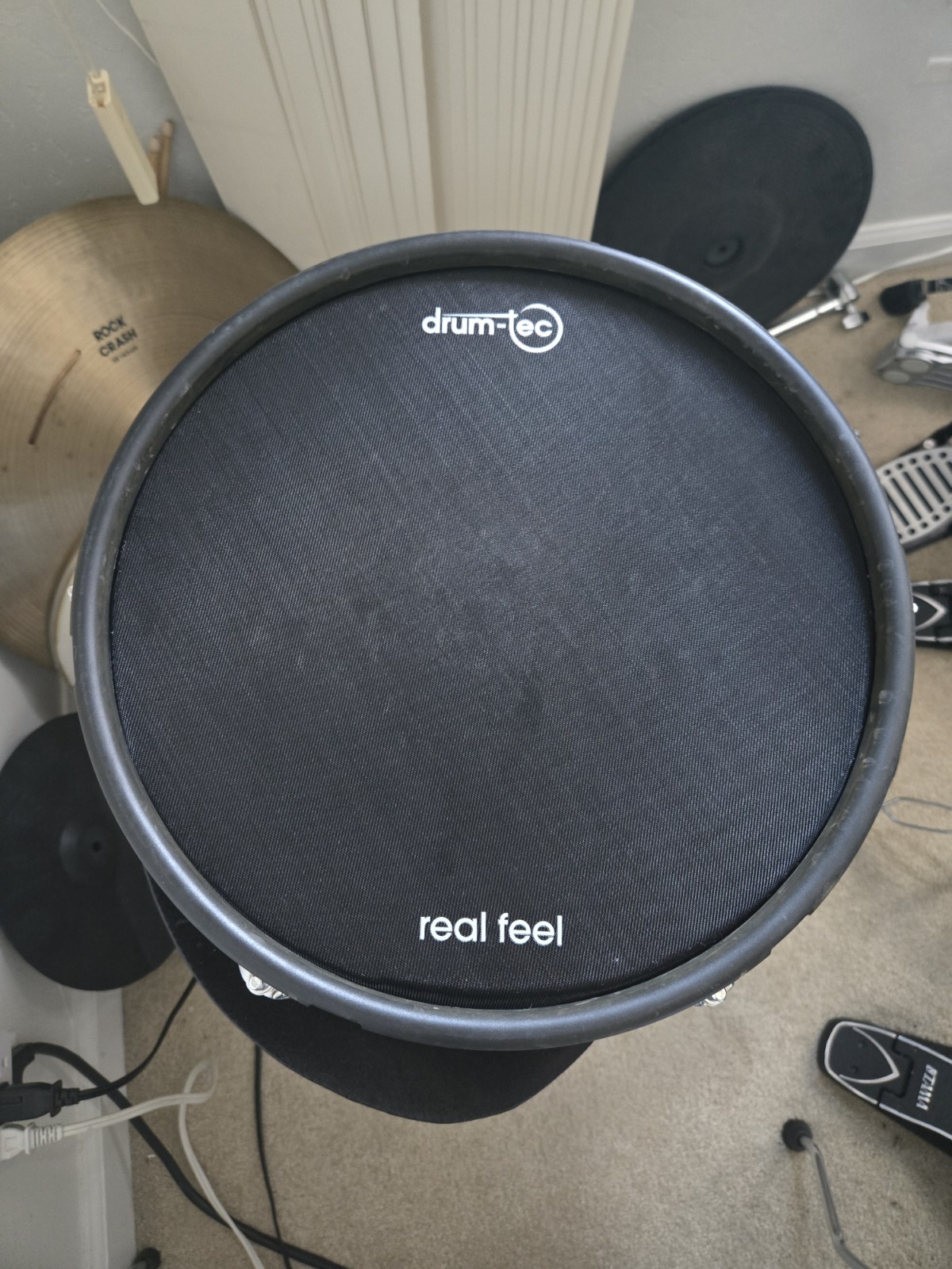 Roland PD-128S V-Pad Electronic Snare Drum Pad 12-inch Drumtec Real Feel Mesh
