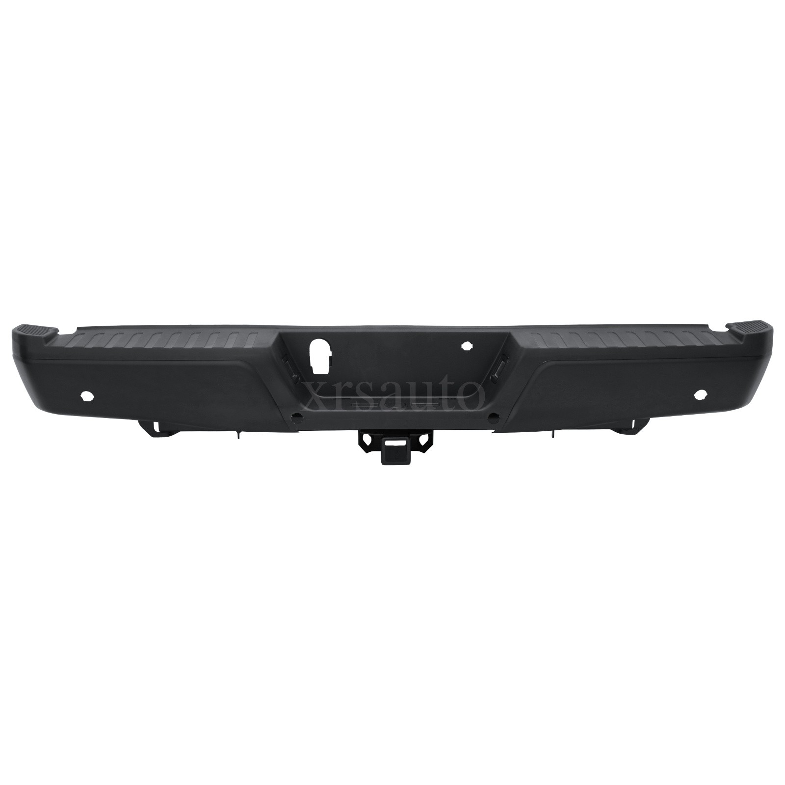 Black Rear Bumper Assembly W/ Tow Hitch Park Holes For Ford F-150 2015-2020