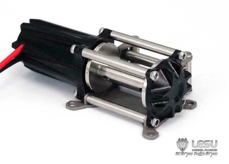LESU Metal Electric Winch for RC DIY Car Rock Crawler 1/14 Tractor Truck Model