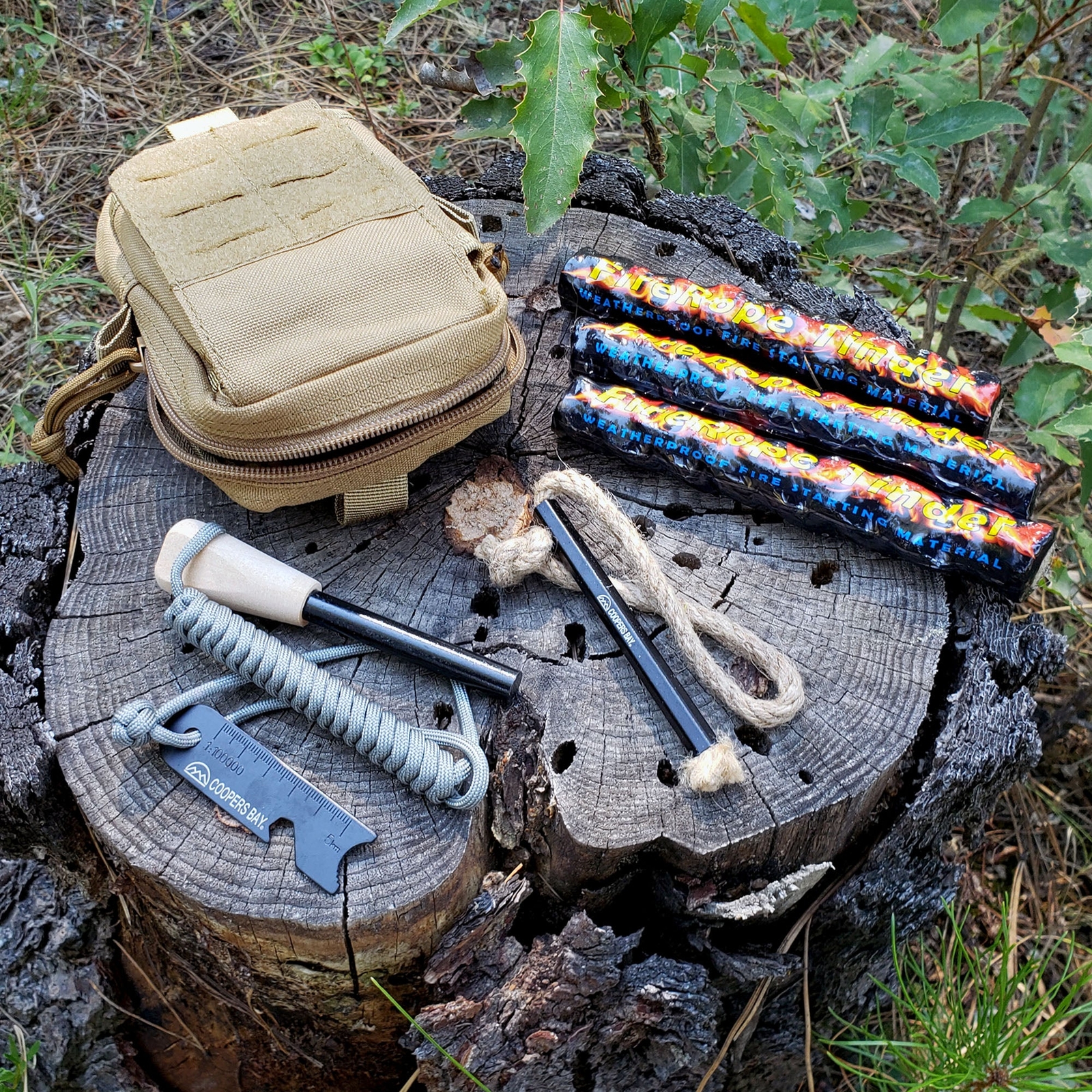 FireStorm-Plus Complete Ferro Rod Fire Starter Kit