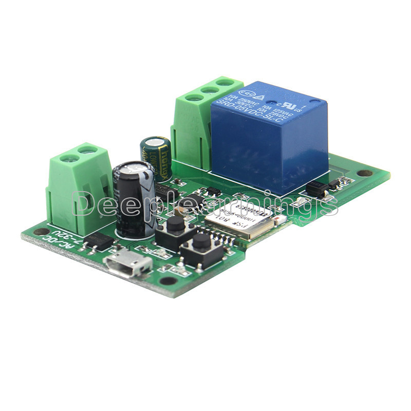 WiFi Wireless Smart Switch Home Relay Module 5V-12V Self-locking