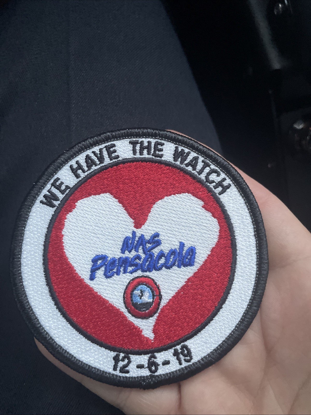 NAS Pensacola, FL Memorial We Have The Watch USN US Navy Patch 12-6-19 Military