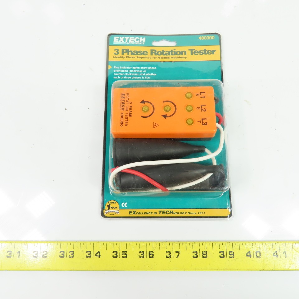 Extech 480300 3 Phase Rotation Tester 100-660VAC 50-70Hz