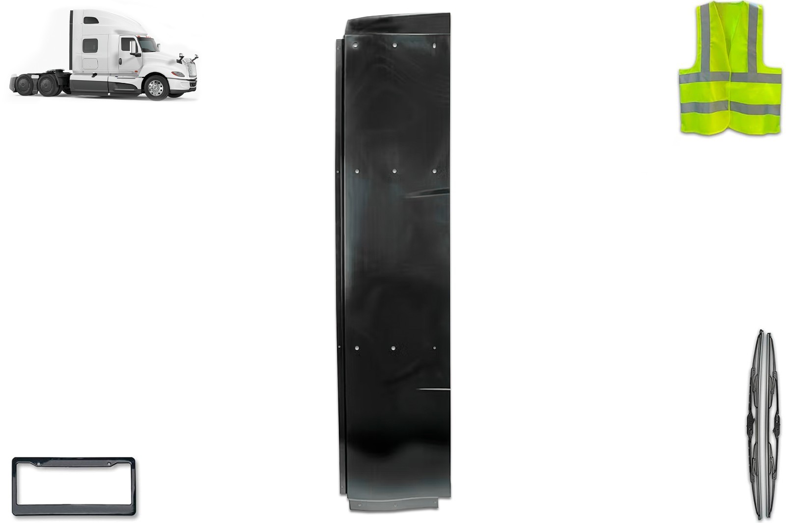 Bottom Lower Wind Fairing Cab Extender Right 6123215C2 International LT LT625