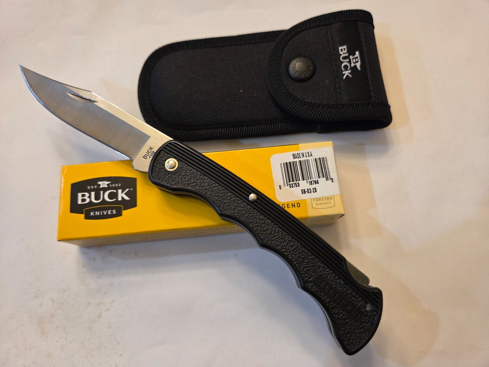 BUCK KNIFE - BUCKLITE lll - BLACK LOCKBACK - #426BKS - 4.88" closed - USA - NIB