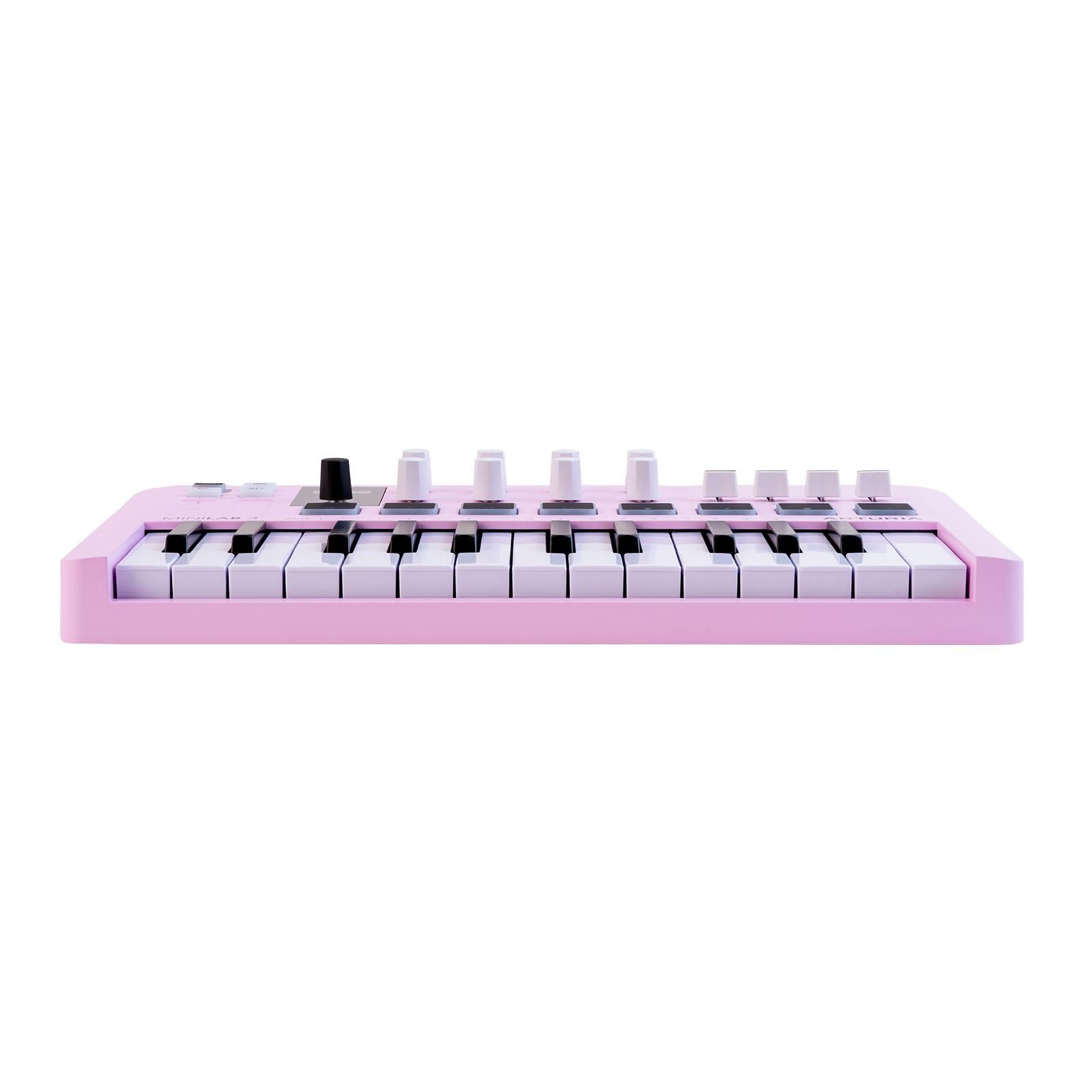 Arturia MiniLab 3 MIDI Hybrid Keyboard Controller - Rose Quartz