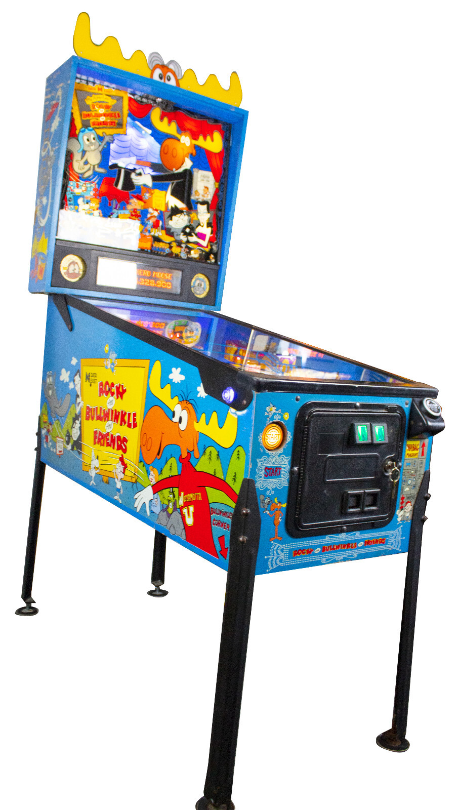 The Adventures of Rocky and Bullwinkle Data East 1993 Pinball Machine